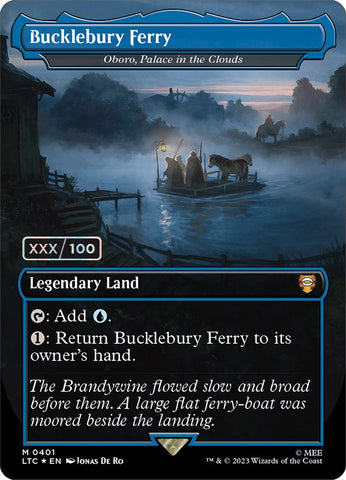 Bucklebury Ferry - Oboro, Palace in the Clouds (Borderless) (Serialized) [The Lord of the Rings: Tales of Middle-Earth Commander] - The Mythic Store | 24h Order Processing