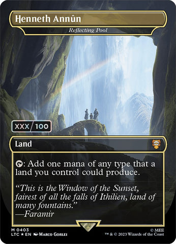 Henneth Annun - Reflecting Pool (Borderless) (Serialized) [The Lord of the Rings: Tales of Middle-Earth Commander] - The Mythic Store | 24h Order Processing