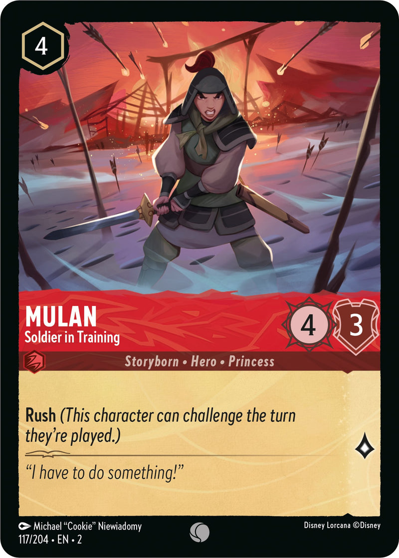 Mulan - Soldier in Training (117/204) [Rise of the Floodborn] - The Mythic Store | 24h Order Processing