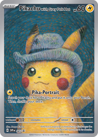 Pikachu with Grey Felt Hat (085) [Scarlet & Violet: Black Star Promos] - The Mythic Store | 24h Order Processing