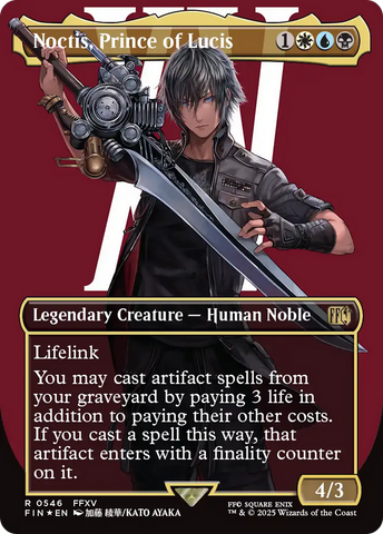 Noctis, Prince of Lucis (Borderless) (Surge Foil) [FINAL FANTASY] - The Mythic Store | 24h Order Processing