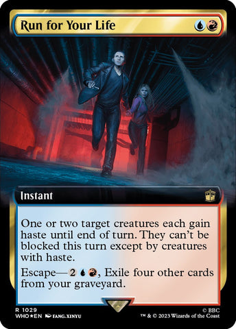 Run for Your Life (Extended Art) (Surge Foil) [Doctor Who] - The Mythic Store | 24h Order Processing