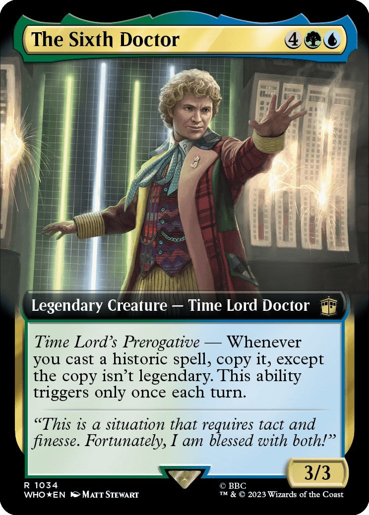 The Sixth Doctor (Extended Art) (Surge Foil) [Doctor Who] - The Mythic Store | 24h Order Processing