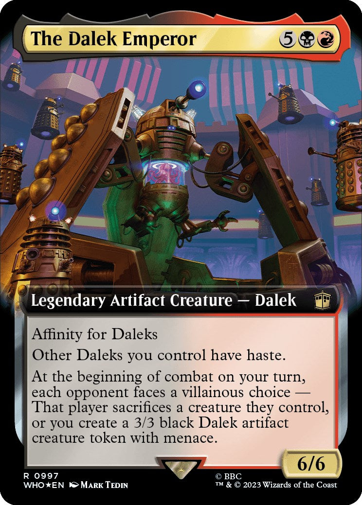 The Dalek Emperor (Extended Art) (Surge Foil) [Doctor Who] - The Mythic Store | 24h Order Processing