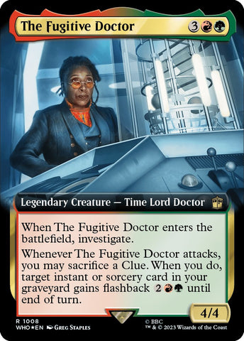 The Fugitive Doctor (Extended Art) (Surge Foil) [Doctor Who] - The Mythic Store | 24h Order Processing