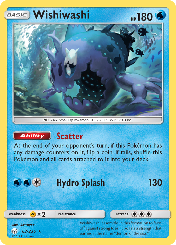 Wishiwashi (62/236) [Sun & Moon: Cosmic Eclipse] - The Mythic Store | 24h Order Processing