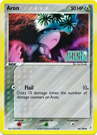 Aron (44/100) (Stamped) [EX: Crystal Guardians] - The Mythic Store | 24h Order Processing