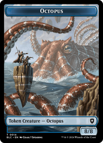 Octopus // Rabbit Double-Sided Token [Bloomburrow Commander Tokens] - The Mythic Store | 24h Order Processing