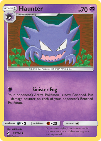 Haunter (69/214) [Sun & Moon: Unbroken Bonds] - The Mythic Store | 24h Order Processing