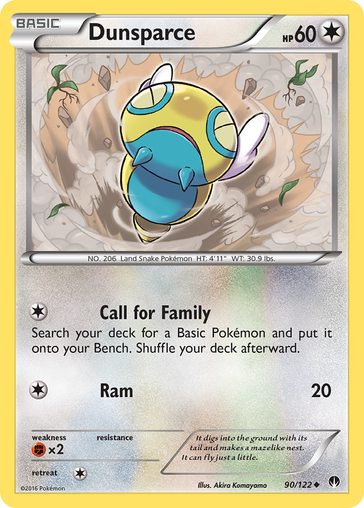 Dunsparce (90/122) [XY: BREAKpoint] - The Mythic Store | 24h Order Processing