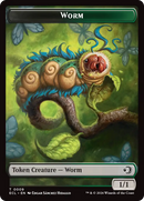 Merfolk // Worm Double-Sided Token [Lorwyn Eclipsed Tokens] - The Mythic Store | 24h Order Processing