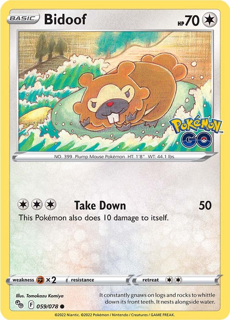 Bidoof (059/078) [Pokémon GO] - The Mythic Store | 24h Order Processing
