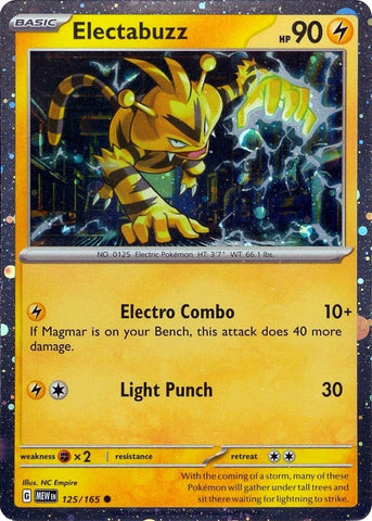 Electabuzz (125/165) (Cosmos Holo) [Miscellaneous Cards] - The Mythic Store | 24h Order Processing