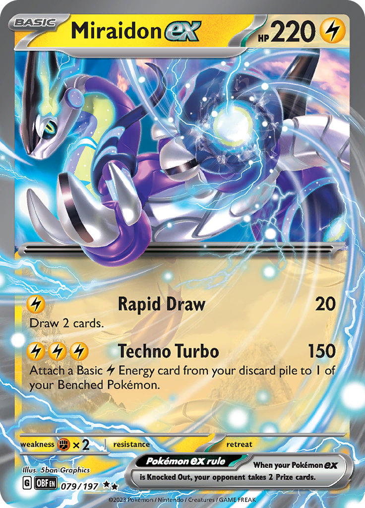 Miraidon ex (079/197) [Scarlet & Violet: Obsidian Flames] - The Mythic Store | 24h Order Processing