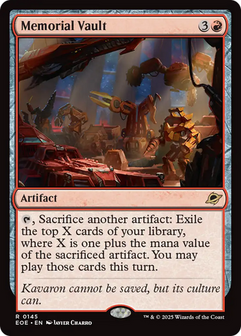Memorial Vault [Edge of Eternities] - The Mythic Store | 24h Order Processing