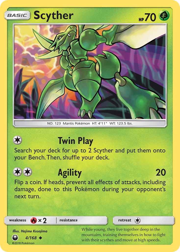 Scyther (4/168) [Sun & Moon: Celestial Storm] - The Mythic Store | 24h Order Processing