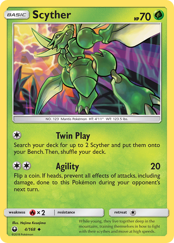 Scyther (4/168) [Sun & Moon: Celestial Storm] - The Mythic Store | 24h Order Processing