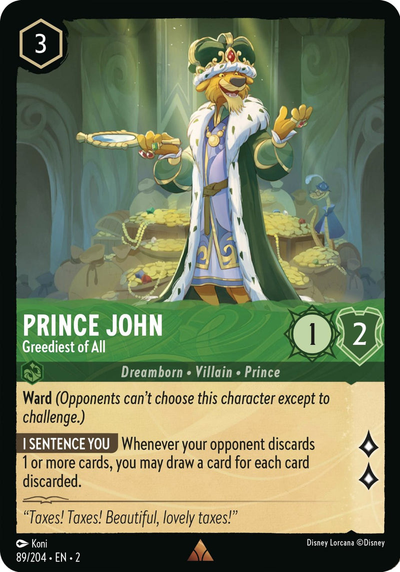 Prince John - Greediest of All (89/204) [Rise of the Floodborn] - The Mythic Store | 24h Order Processing