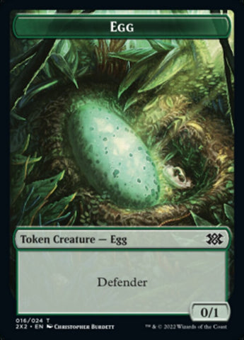 Egg // Spirit (002) Double-Sided Token [Double Masters 2022 Tokens] - The Mythic Store | 24h Order Processing