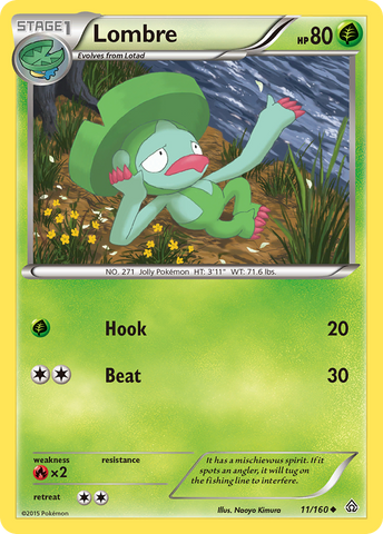 Lombre (11/160) [XY: Primal Clash] - The Mythic Store | 24h Order Processing