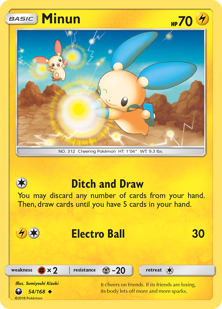 Minun (54/168) [Sun & Moon: Celestial Storm] - The Mythic Store | 24h Order Processing