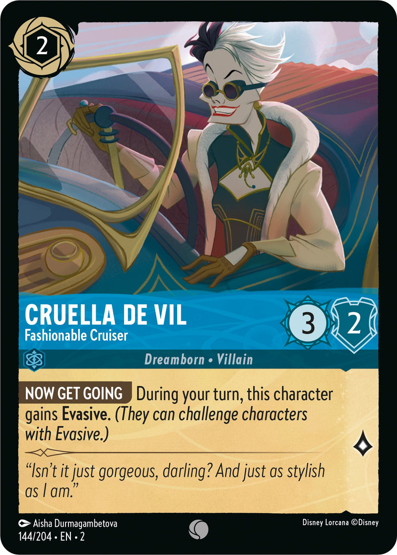 Cruella De Vil - Fashionable Cruiser (144/204) [Rise of the Floodborn] - The Mythic Store | 24h Order Processing