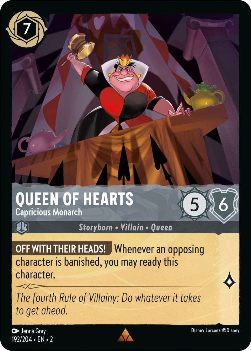 Queen of Hearts - Capricious Monarch (192/204) [Rise of the Floodborn] - The Mythic Store | 24h Order Processing