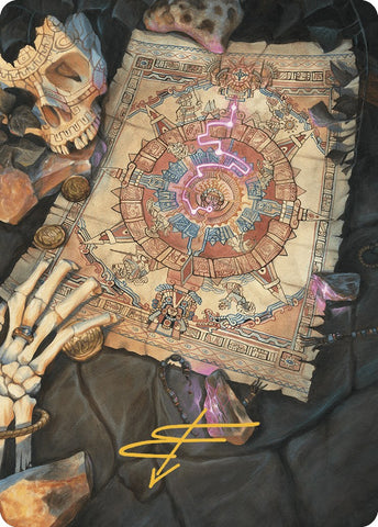 Map Token Art Card (Gold-Stamped Signature) [The Lost Caverns of Ixalan Art Series] - The Mythic Store | 24h Order Processing