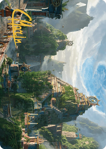 Clifftop Retreat Art Card (Gold-Stamped Signature) [The Lost Caverns of Ixalan Art Series] - The Mythic Store | 24h Order Processing