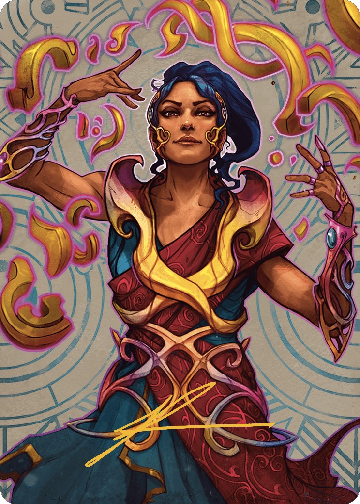 Saheeli, the Sun's Brilliance Art Card (Gold-Stamped Signature) [The Lost Caverns of Ixalan Art Series] - The Mythic Store | 24h Order Processing