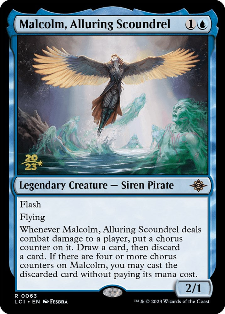 Malcolm, Alluring Scoundrel [The Lost Caverns of Ixalan Prerelease Cards] - The Mythic Store | 24h Order Processing