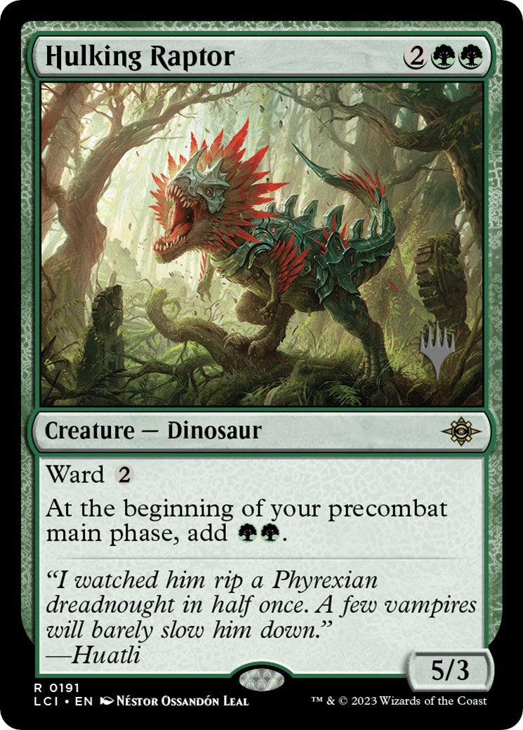 Hulking Raptor (Promo Pack) [The Lost Caverns of Ixalan Promos] - The Mythic Store | 24h Order Processing