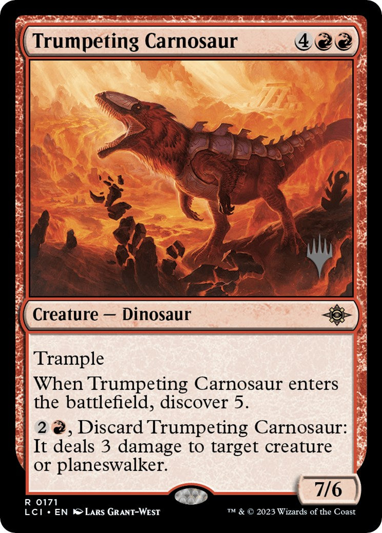 Trumpeting Carnosaur (Promo Pack) [The Lost Caverns of Ixalan Promos] - The Mythic Store | 24h Order Processing