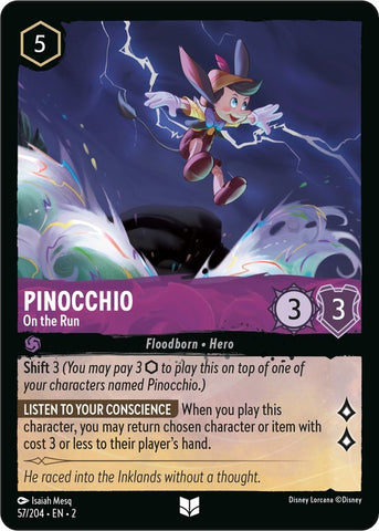 Pinocchio - On the Run (57/204) [Rise of the Floodborn] - The Mythic Store | 24h Order Processing