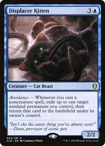 Displacer Kitten (Promo Pack) [Commander Legends: Battle for Baldur's Gate Promos] - The Mythic Store | 24h Order Processing