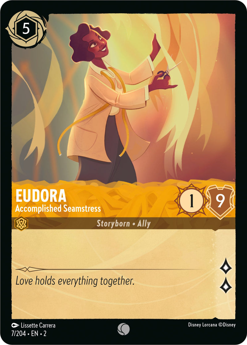 Eudora - Accomplished Seamstress (7/204) [Rise of the Floodborn] - The Mythic Store | 24h Order Processing