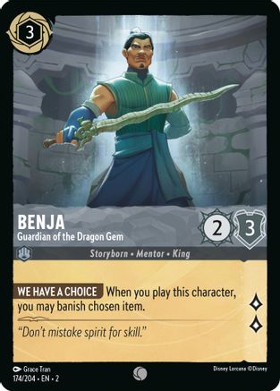 Benja - Guardian of the Dragon Gem (174/204) [Rise of the Floodborn] - The Mythic Store | 24h Order Processing