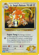 Lt. Surge's Raticate [Trading Card Game Classic] - The Mythic Store | 24h Order Processing