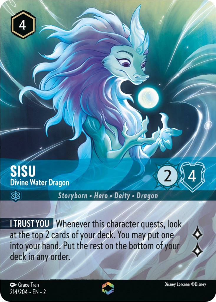 Sisu - Divine Water Dragon (Enchanted) (214/204) [Rise of the Floodborn] - The Mythic Store | 24h Order Processing