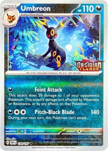 Umbreon (130/197) (Obsidian Flames Stamped) [Scarlet & Violet: Obsidian Flames] - The Mythic Store | 24h Order Processing