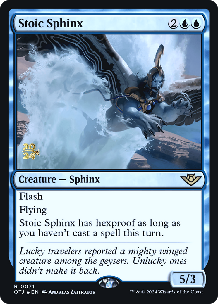 Stoic Sphinx [Outlaws of Thunder Junction Prerelease Promos] - The Mythic Store | 24h Order Processing
