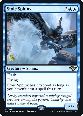 Stoic Sphinx [Outlaws of Thunder Junction Prerelease Promos] - The Mythic Store | 24h Order Processing