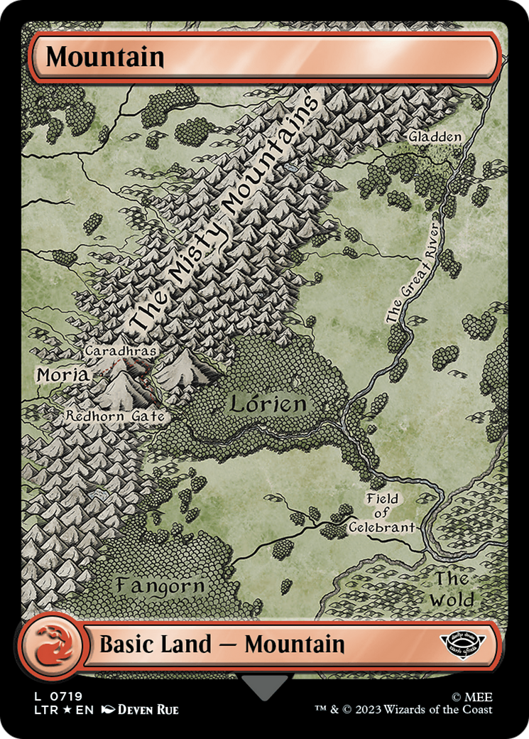 Mountain (719) (Surge Foil) [The Lord of the Rings: Tales of Middle-Earth] - The Mythic Store | 24h Order Processing