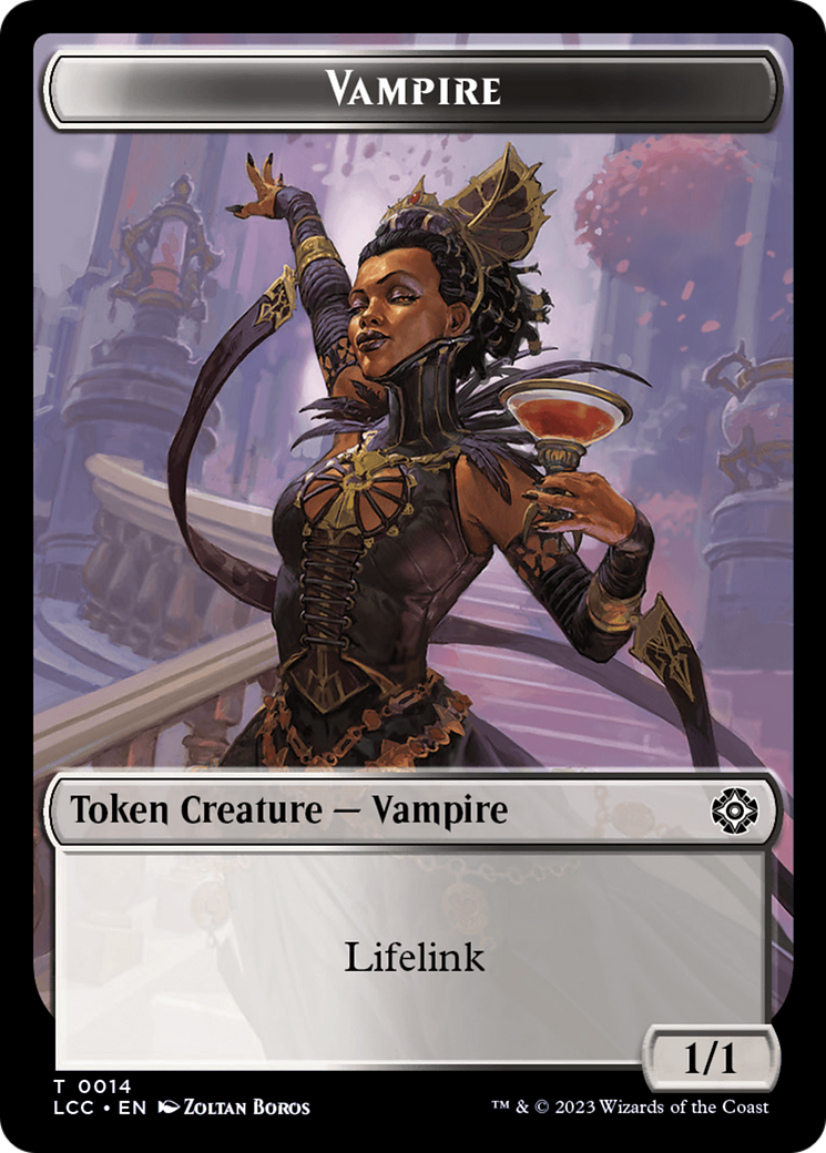 Vampire (0014) // Vampire Demon Double-Sided Token [The Lost Caverns of Ixalan Commander Tokens] - The Mythic Store | 24h Order Processing