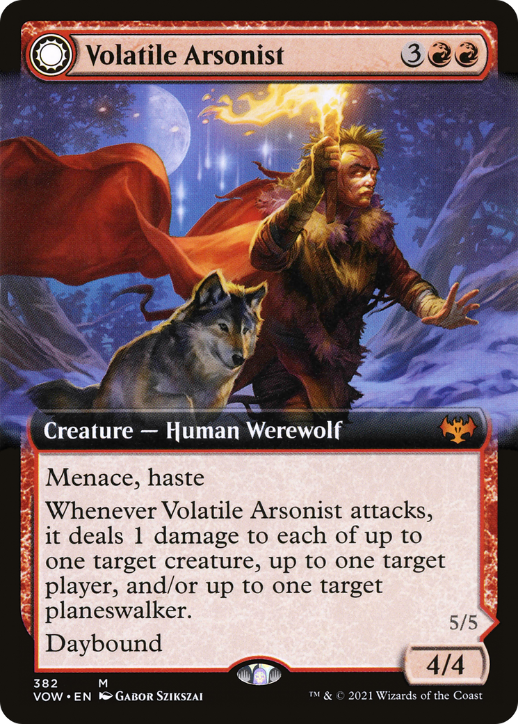 Volatile Arsonist // Dire-Strain Anarchist (Extended Art) [Innistrad: Crimson Vow] - The Mythic Store | 24h Order Processing