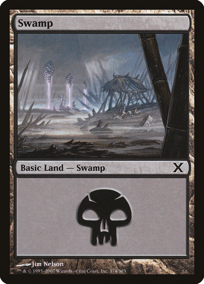 Swamp (374) [Tenth Edition] - The Mythic Store | 24h Order Processing