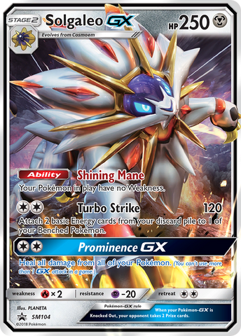 Solgaleo GX (SM104) [Sun & Moon: Black Star Promos] - The Mythic Store | 24h Order Processing