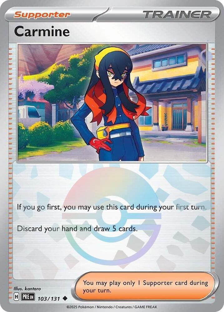 Carmine (103/131) (Poke Ball Pattern) [Scarlet & Violet: Prismatic Evolutions] - The Mythic Store | 24h Order Processing