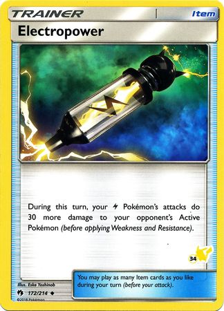 Electropower (172/214) (Pikachu Stamp #34) [Battle Academy 2020] - The Mythic Store | 24h Order Processing