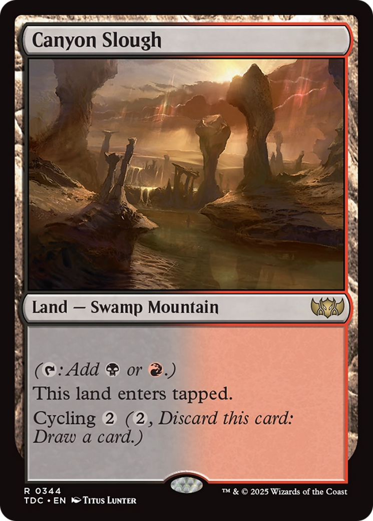 Canyon Slough [Tarkir: Dragonstorm Commander] - The Mythic Store | 24h Order Processing